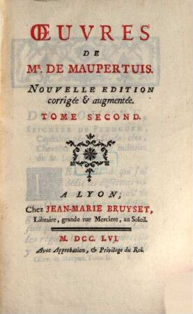 Oeuvres De Mr. De Maupertuis, 2