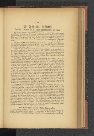 Le Cardinal Perraud.