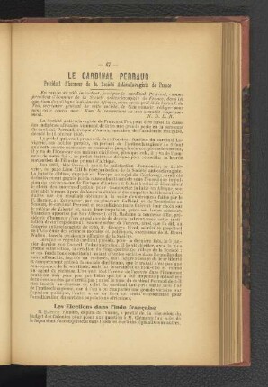 Le Cardinal Perraud.