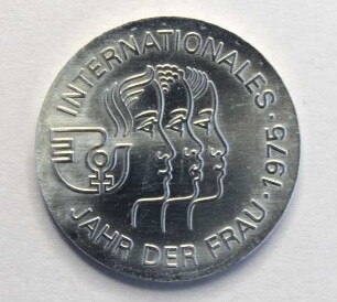 5-Mark-Stück anlässlich des Internationalen Jahres der Frau