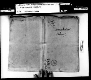 Revision der Kassenrechnungen 1810/11 - 1823/25