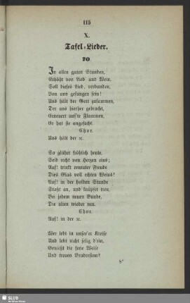 X. Tafel-Lieder