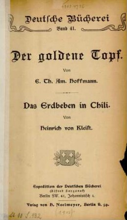 Der goldene Topf