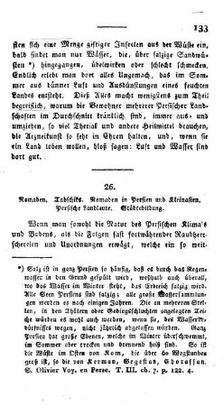 26. Nomaden. Tadschiks. Nomaden in Persien und Kleinasien. Persische Landleute. Städtebildung.