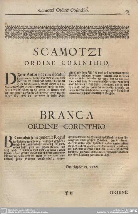 BRANCA ORDINE, CORINTHIO