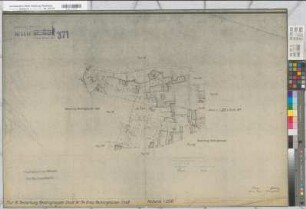 Recklinghausen (Recklinghausen), Flurbereinigung Hochlar, Schätzungsurkarte Recklinghausen, Stadt Flur 16