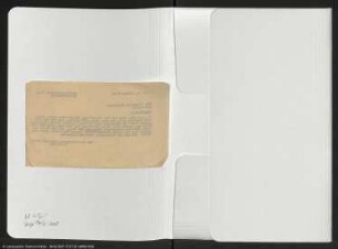Brief von Alfred Wirth an VEB Friedrich Hofmeister Musikverlag Leipzig über Manuskriptänderungen