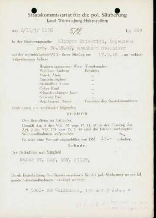 Klinger, Friedrich