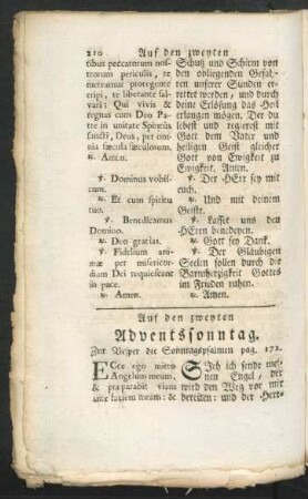 Auf den zweyten Adventssonntag