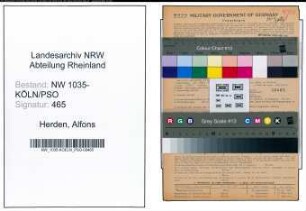 Entnazifizierung Alfons Herden , geb. 21.03.1910 (Bauingenieur)