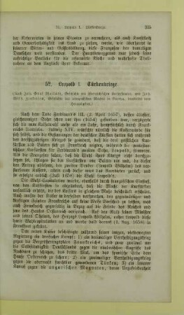 52. Leopold I. Türkenkriege