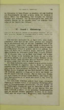 52. Leopold I. Türkenkriege