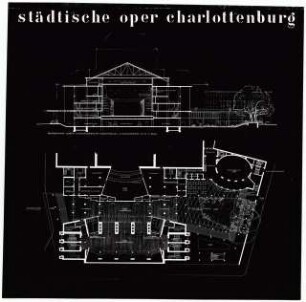 Deutsche Oper, Berlin-Charlottenburg: Querschnitt, Grundriss Untergeschoss (Eingangsgeschoss) 1:200