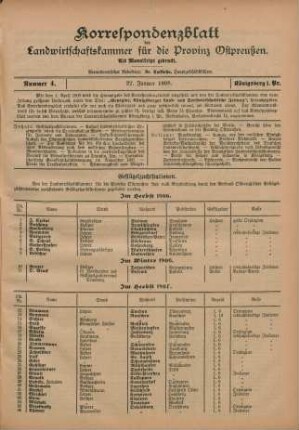 Nummer 4. 22. Januar 1908.