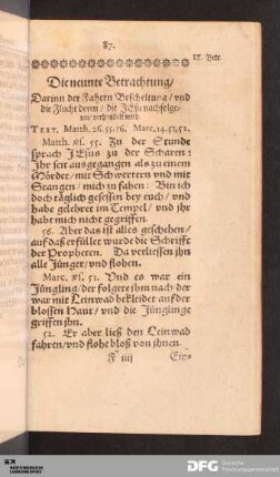 Die neunte Betrachtung [...].