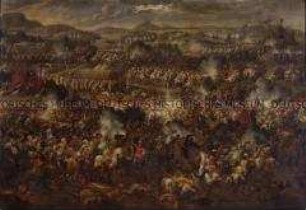 Entsatz von Gran in Ungarn durch kaiserliche Truppen am 16. August 1685 unter der Führung von Max Emanuel von Bayern