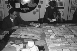 Kommunalwahl am 28. Oktober 1984. Auszählung der Stimmen