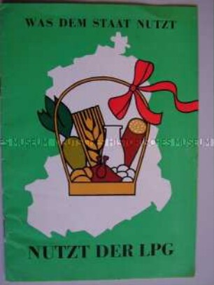 Illustrierte Propagandaschrift für die Kollektivierung der Landwirtschaft