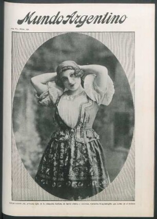 Stefi Csillag, primera tiple de la compañía italiana de ópera cómica y operetas, Caramba - Scognamiglio, que actúa en el Coliseo [Fotografía]