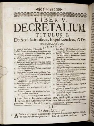Liber V. Decretalium.