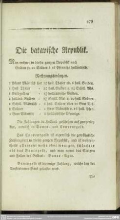 Die batavische Republik