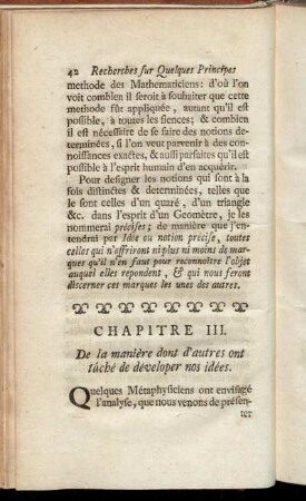 Chapitre III. De la manière dont d´autres ont tâché de déveloper nos idées.