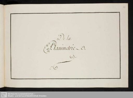 De la Planimetrie