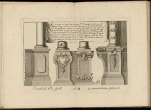 №.M. Corinthische Fus-Gestelle zu unterschiedlichem Gebrauch.