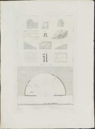 Pl. 7. F. I. Plan du théâtre dans so état actuel...