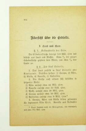 Übersicht über die Erdteile
