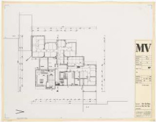 Märkisches Viertel, Wilhelmsruher Damm, Finsterwalder Straße, Berlin-Reinickendorf: Haus 15, Grundriss Keller 1:100