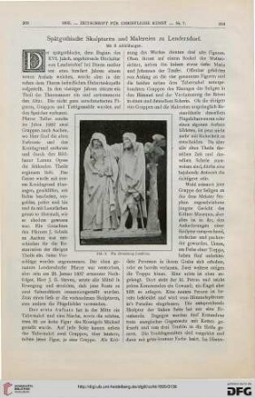 Spätgothische Skulpturen und Malereien zu Lendersdorf