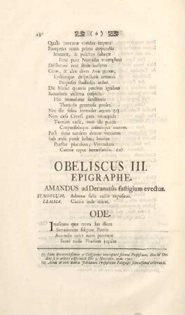 Obeliscus III.