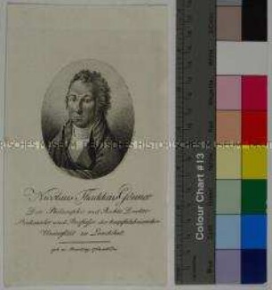 Porträt des deutschen Rechtsgelehrten und Staatsmanns Nikolaus Thaddaeus Gönner