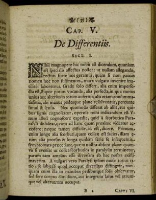 Cap. V. De Differentiis.