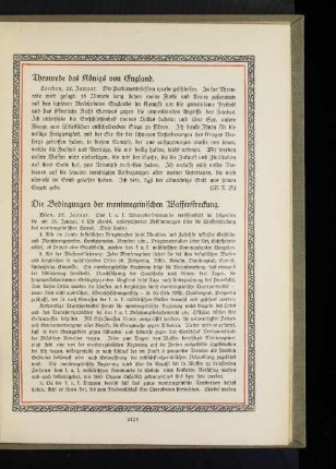 Die Bedingungen der montenegrinischen Waffenstreckung.
