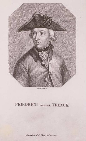 Bildnis des Abenteurers Friedrich von der Trenck