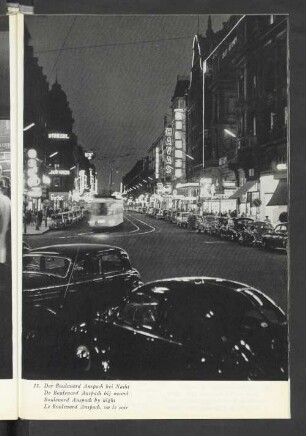 15. Der Boulevard Anspach bei Nacht