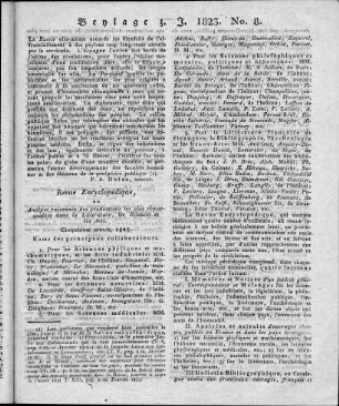 Notice sur les travaux scientifiques et litteraires mentionnés das la Revue encyclopédique, en 1822 (Fortsetzung)