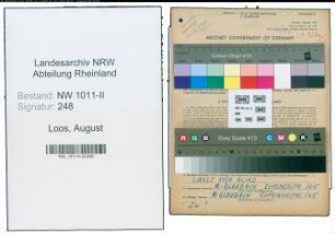 Entnazifizierung August Loos , geb. 09.09.1896 (Apperetur Meister)
