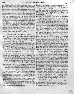 Gera u. Leipzig , b. Illgen: Republikanische Anekdoten. Aus dem Französischen übersetzt. Zweyte Auflage. VIII. u. 181 S. 8. 1801.