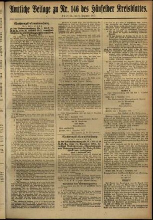 Zweite Ausgabe vom Donnerstag, den 06. Dezember 1917.