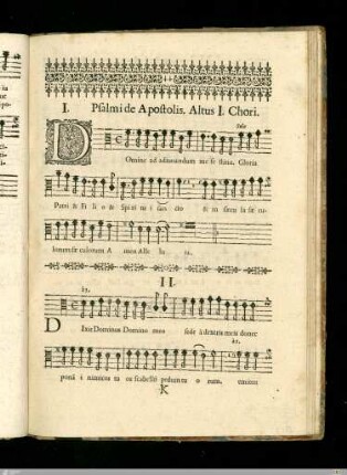 Psalmi de Apostolis in secundis Vesperis.