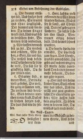 An Buß-Tagen.