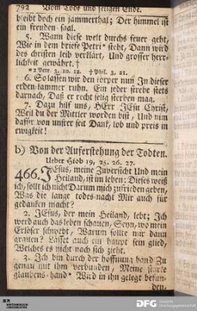 Von der Auferstehung der Todten.