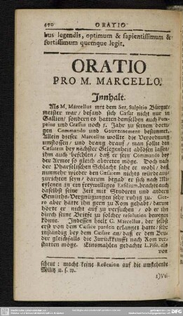 Oratio Pro M. Marcello