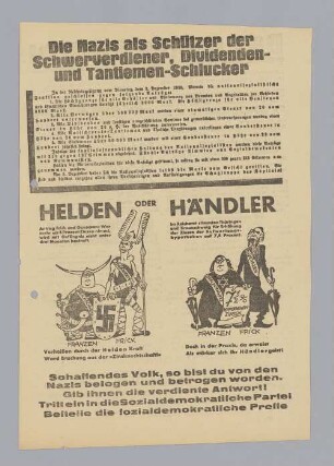 "Die Nazis als Schützer der Schwerverdiener, Dividenden- und Tantiemen-Schlucker"