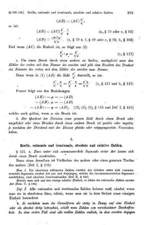4. Reelle, rationale und irrationale, absolute und relative Zahlen.