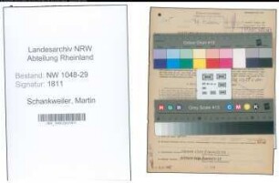 Entnazifizierung Martin Schankweiler , geb. 15.02.1887 (Beamter)