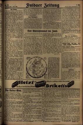 Zweite Ausgabe vom Mittwoch, den 04. Juni 1930.